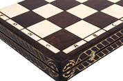 Jeu d'échecs en bois sculpté CESAR LARGE de grande taille  (85 x 85 cm)