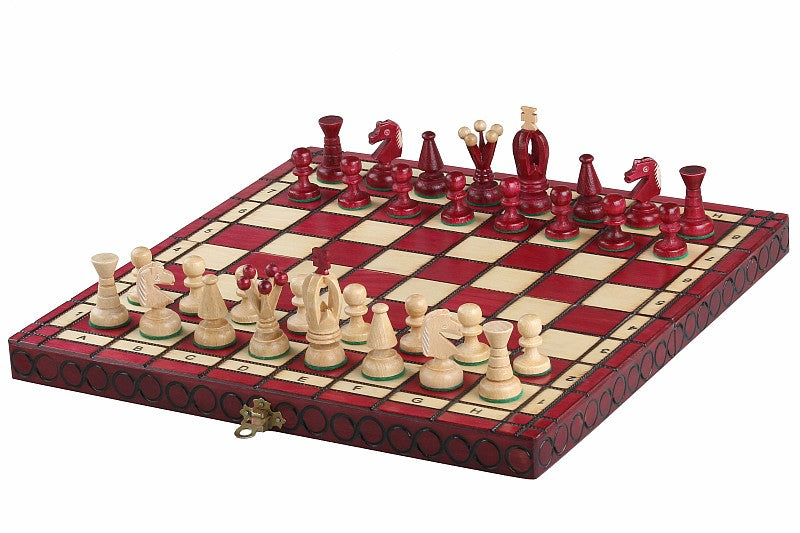 Jeu d'Echecs ROYAL Cherry en bois de charme, de taille moyenne (34 x 34cm) - Ensemble Complet - 0addfc2f5b086f6f6bb86cf7caca4de4