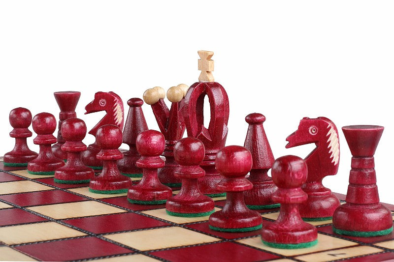 Jeu d'Echecs ROYAL Cherry en bois de charme, de taille moyenne (34 x 34cm) - Ensemble Complet - 4cb1ec23cdef173c5475c332adee8557