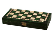 AJEDREZ REAL PEQUEÑO (30 x 30 cm), de arce, decorativo, verde