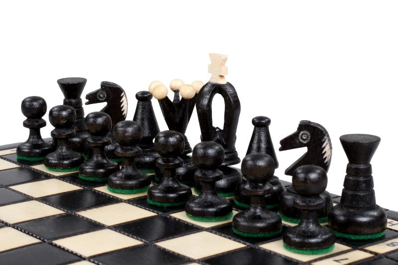 Jeu d'Echecs ROYAL Black en bois de charme, de petite taille (29 x 29cm) - Ensemble Complet - 5231bcc1b519f810370b97b8efa9751f