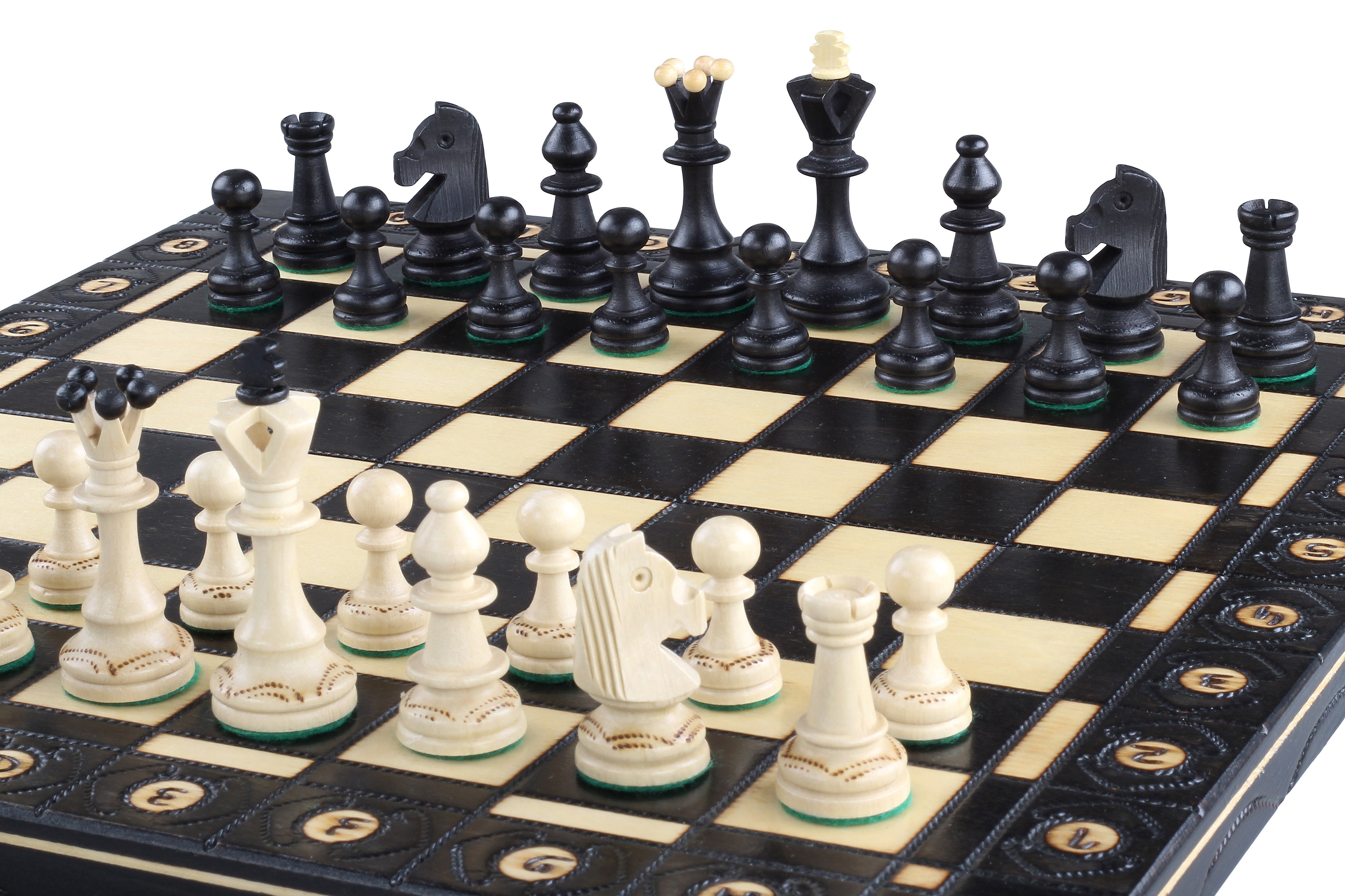 Jeu d'échecs SENATEUR Noir en bois de charme, de taille moyenne (41 x 41cm) - Ensemble Complet d'une nouvelle gamme - 1a530b530bfd7a95bb95ce6366e40bee