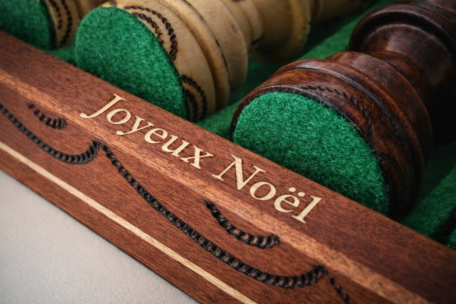 Gravure sur des produits d'échecs