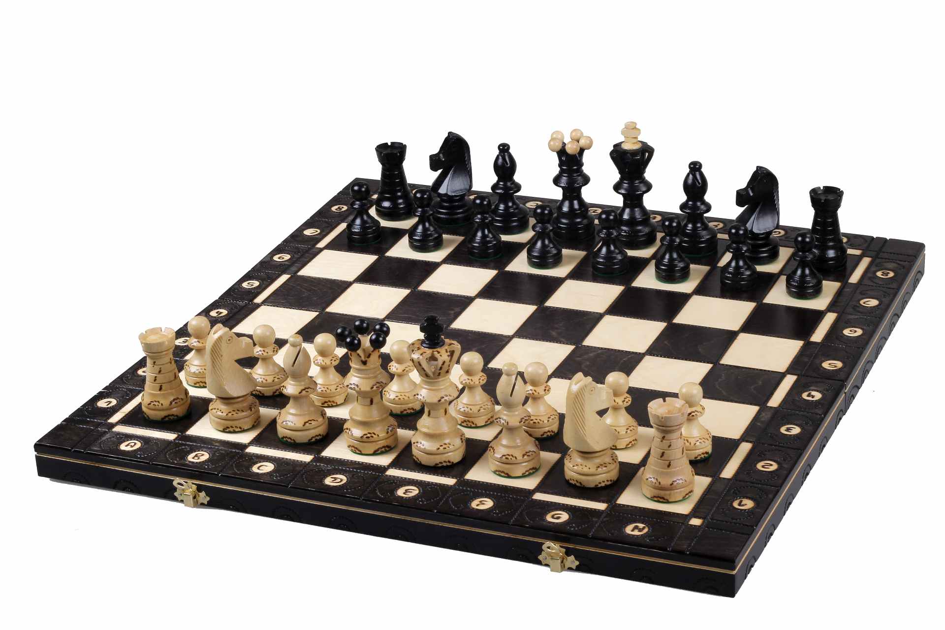 AMBASSADOR Black Échecs New Line (55x55cm) couleur noir - l'Ensemble complet - 62fdd2637e438d839924bd4ff2effcd6