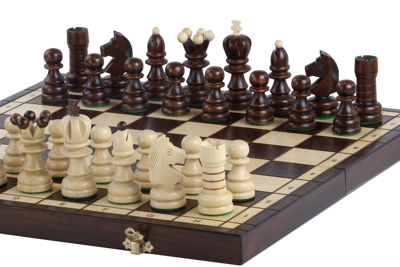 Jeu d'échecs PERLE en bois de charme, de grande taille (42 x 42cm) - Ensemble Complet - 1a99bd3c7c9416bcd5672db589036e4a