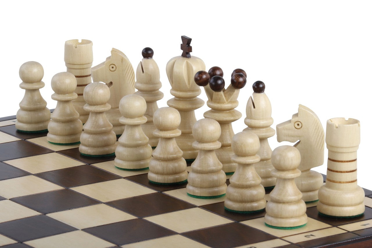 Jeu d'échecs PERLE en bois de charme, de grande taille (42 x 42cm) - Ensemble Complet - d0295eb3b3ccffaeb4facabc3b9571bf
