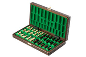 Jeu d'échecs PERLE Marron en bois de hêtre, de taille moyenne (36 x 36cm) - Ensemble Complet