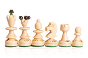 Jeu d'échecs PERLE Vert en bois de hêtre, de taille moyenne (36 x 36cm) - Ensemble Complet couleur verte