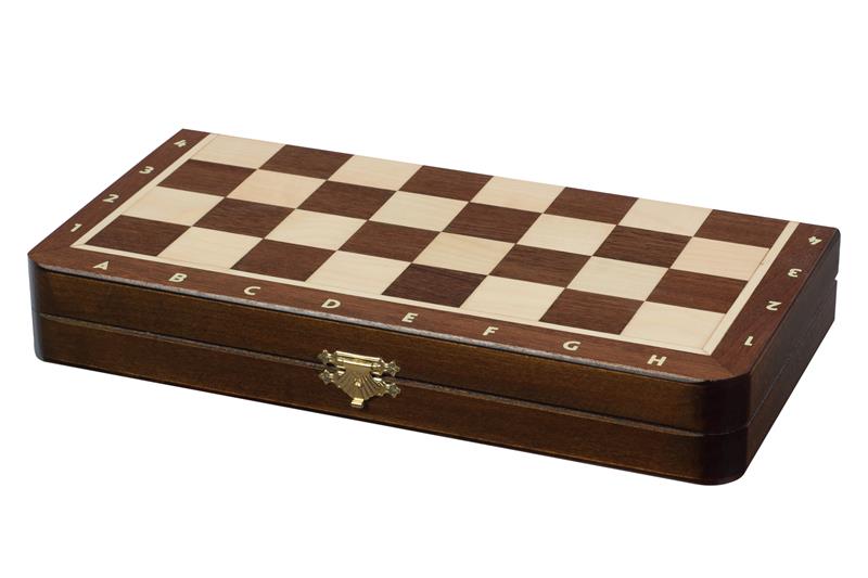 MAGNETIC Wooden Chess set (28 x 28 cm), Insert tray, Intarsy - MAGNETIC Wooden Chess set (28 x 28 cm), Insert tray, Intarsy