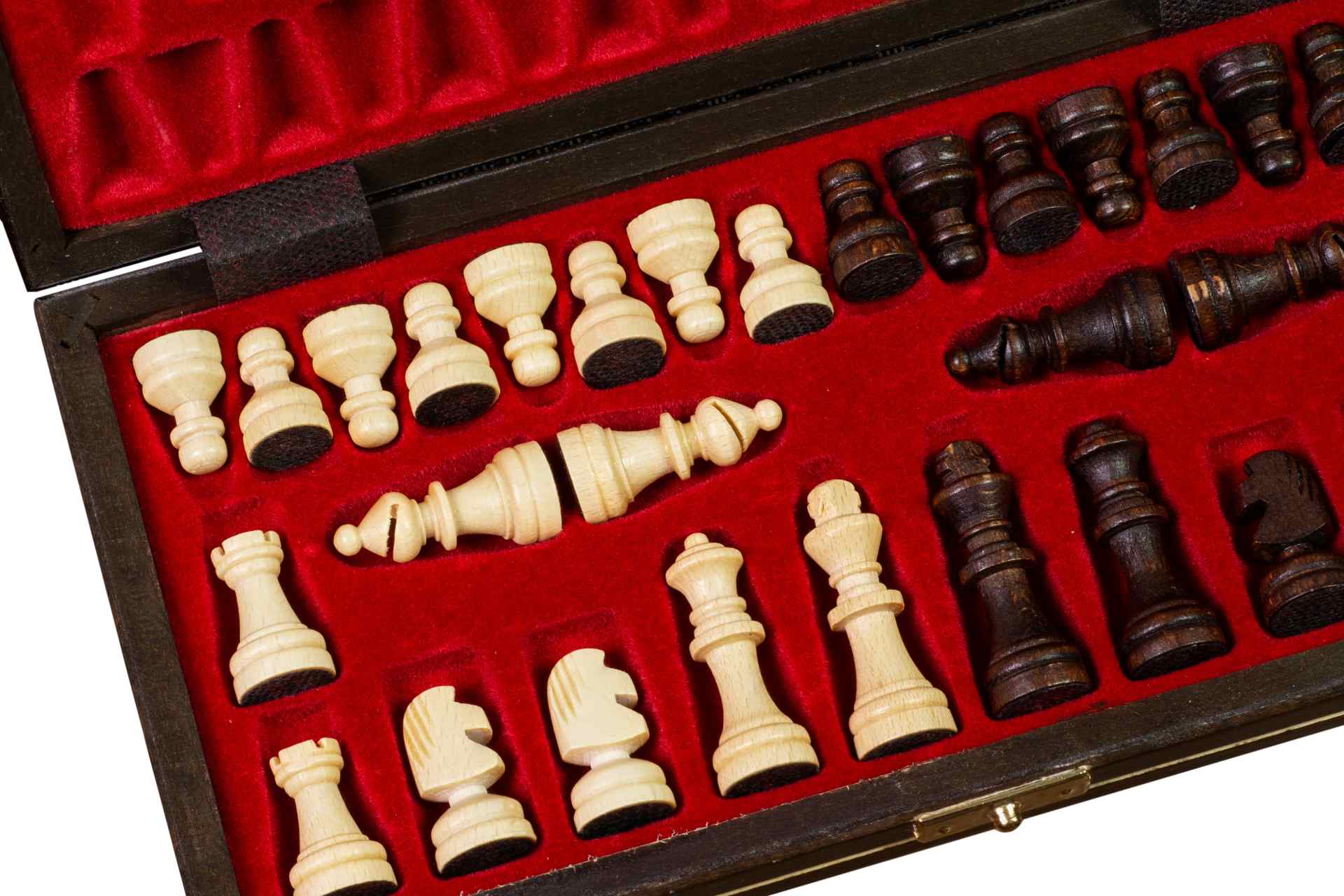 Jeu d'échecs Scolaire MAGNETIQUE en bois de charme, pliant, de petite taille (27 x 27cm) - Ensemble Complet - 69dfafd7c4fbb708592c609920234436