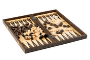 3-in-1 WOOD SET (40x40cm) CHASSETS + WARCABS + BACKGAMMON