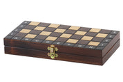 Tablero de juegos de madera Tríada 28 x 28 cm para ajedrez, damas y backgammon