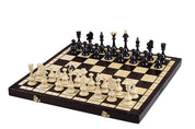 Juego de ajedrez de madera grande Sierra 49 x 49 cm