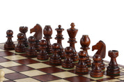 Juego de ajedrez de madera plegable Campeón 55 x 55 cm