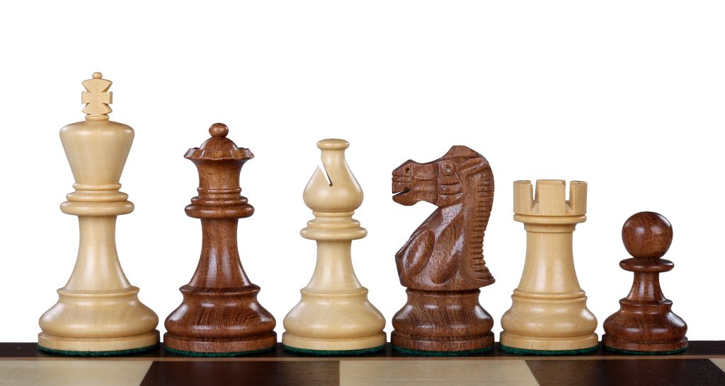 Pièces d'échecs Classic en bois d'acacia et buis  - Taille 4,00'' - Pièces d'échecs Classic en bois d'acacia et buis  - Taille 4,00''
