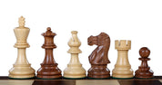 Pièces d'échecs Classic en bois d'acacia et de buis - Taille 3,75''