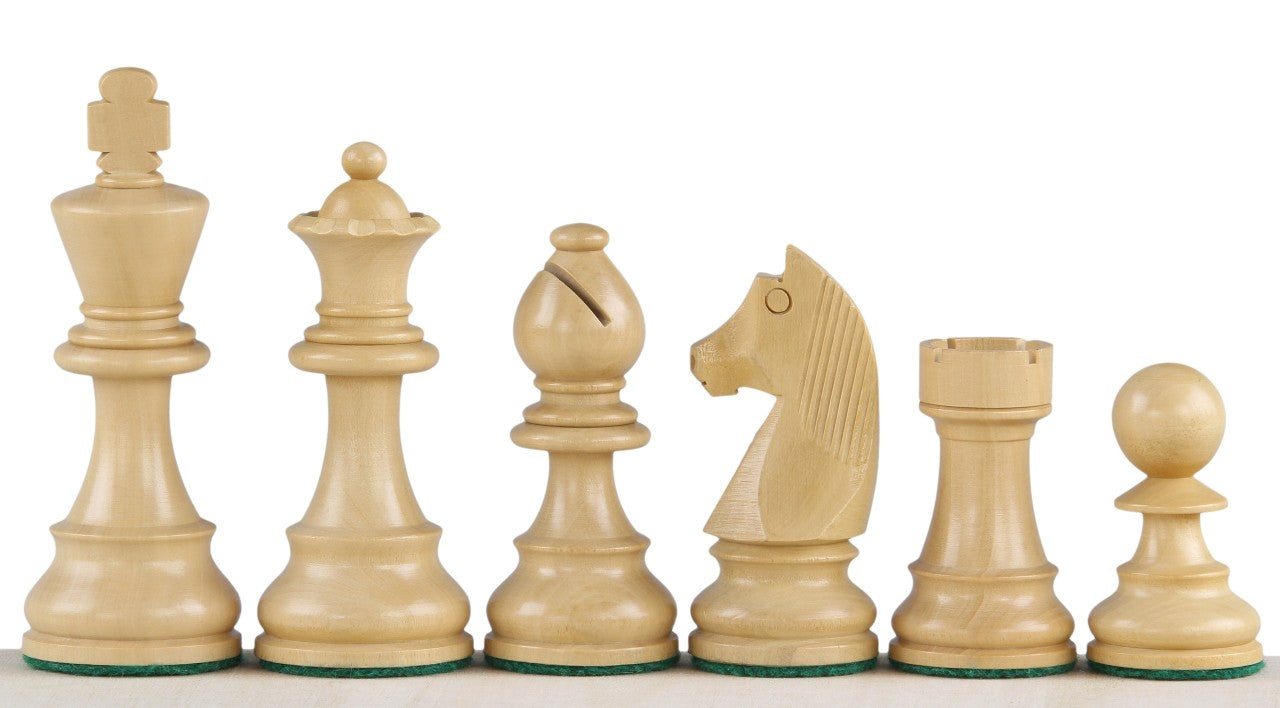Échiquier avec coordonnées en marqueterie de bois de noyer et sycomore  + Pièces d'échecs Timeless Ebonized - Ensemble de taille 5 - Échiquier avec coordonnées en marqueterie de bois de noyer et sycomore  + Pièces d'échecs Timeless Ebonized - Ensemble de taille 5