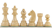 Échiquier avec coordonnées en marqueterie de bois de padouk et sycomore  + Pièces d'échecs Timeless Ebonized - Ensemble de taille 5