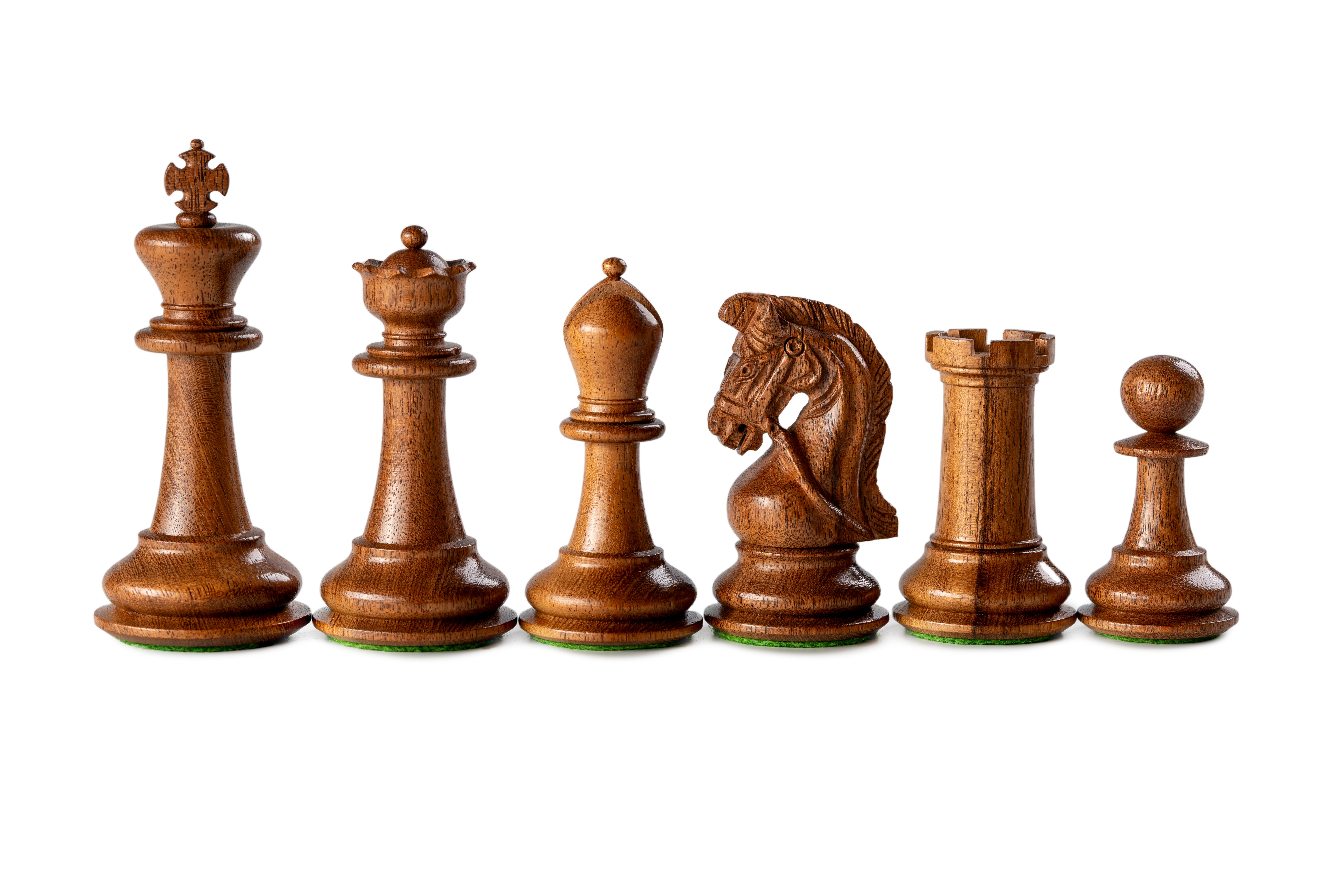 Pièces d'échecs Sultan en bois d'acacia et buis - Taille 3,75'' - 5d86c11126d7f1f51fa0eab01adca13d