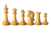 Pièces d'échecs Sultan en bois d'acacia et de buis - Taille 4,00''