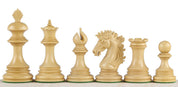 Pièces d'échecs Sunrise en bois de padouk et de buis - Taille 4,00''