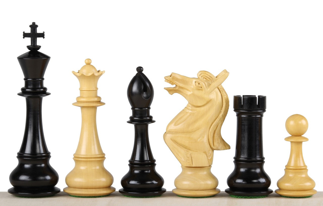 Pièces d'échecs NAPOLEON Ebony en bois d'ébène et de buis - Taille 6,00'' - ab1db0a3faac7686265f628c3f823791