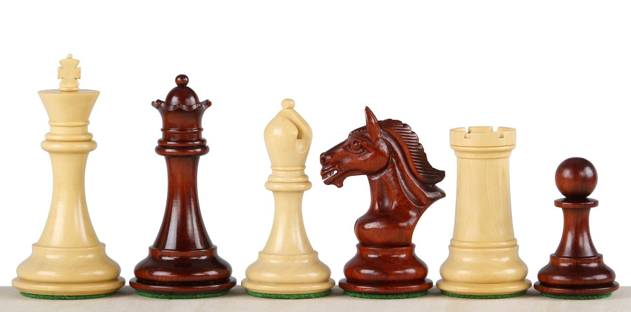 Pièces d'échecs Derby Redwood en bois de padouk et buis - Taille 4,00'' - 2c8c7eb6d2e9fadf7e26f4d67b20036b