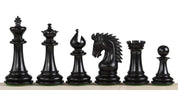 Pièces d'échecs Sheikh Ebonized en bois de buis teinté et naturel - Taille 4,00''