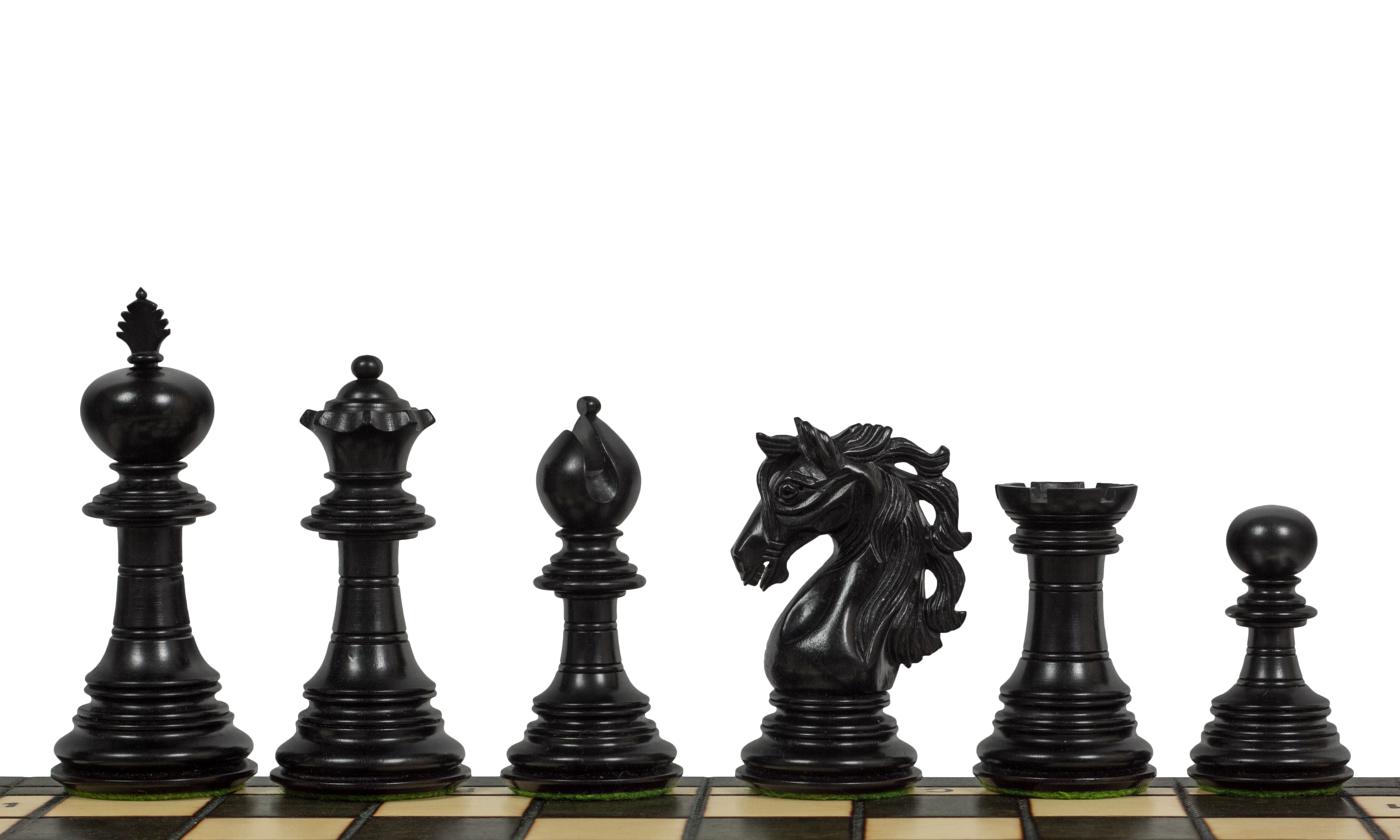 Chiffres d'échecs Adios 4" en ébène/hêtre - 5156e70cfad1093111331d4ec60a0a47