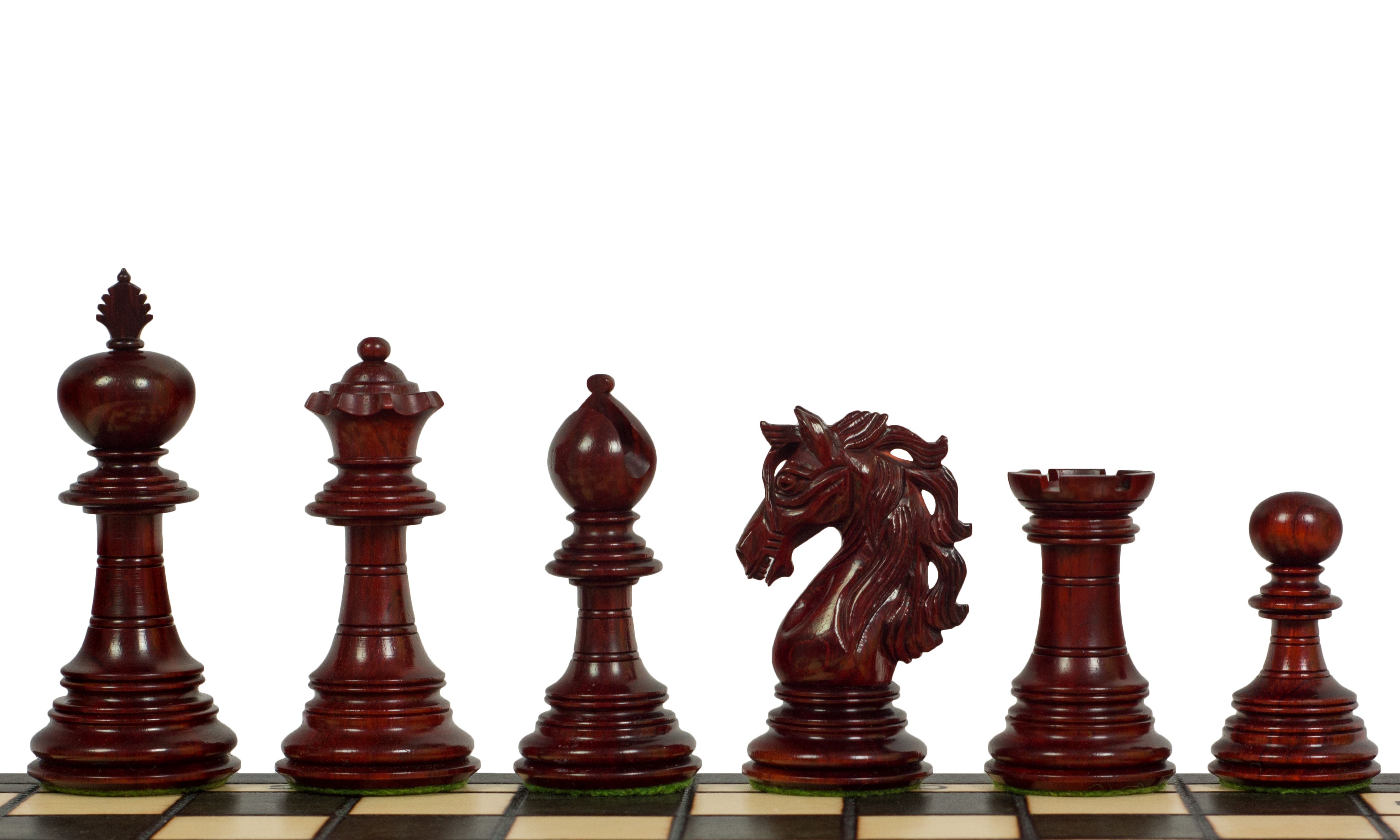 Figurines d'échecs Adios 4" paduk/bukshan - 8dce00e418613f4a823c5f1efd042605