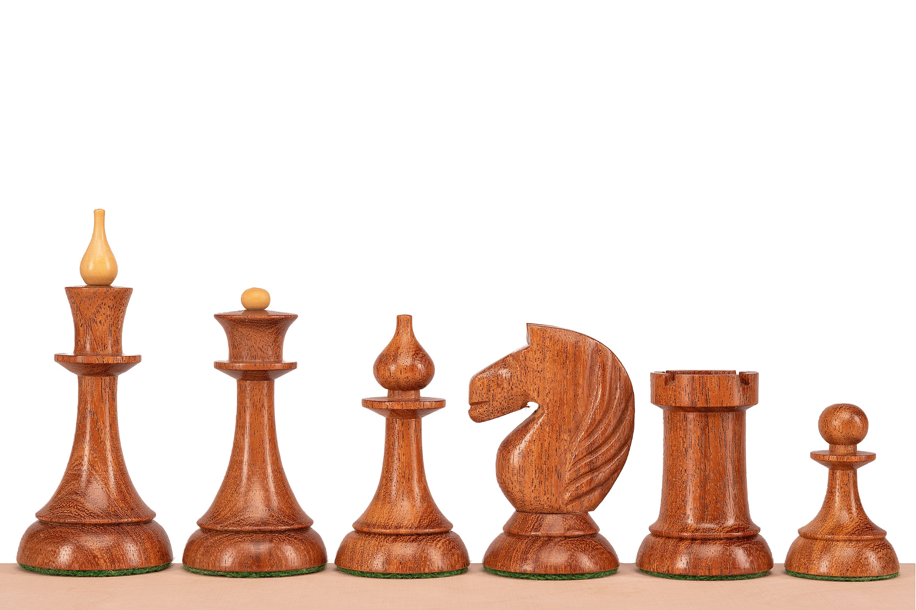 Figuritas de ajedrez Queen's Gambit de 1957, madera de acacia india, 3,75 pulgadas - Figuritas de ajedrez Queen's Gambit de 1957, madera de acacia india, 3,75 pulgadas