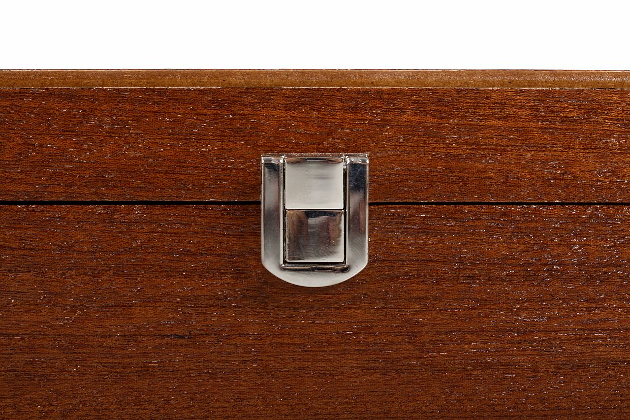 Boîte de rangement Luxe en bois de sapele (acajou) pour pièces d'échecs de taille 3,75'' - d8404b996e53a47bd7a879ecb521f831