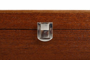 Boîte de rangement Luxe en bois de noyer pour pièces d'échecs de taille 4,00''