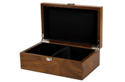 Boîte de rangement Luxe en bois de noyer pour pièces d'échecs de taille 3,75''
