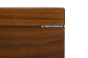 Boîte de rangement Luxe en bois de noyer pour pièces d'échecs de taille 3,75''
