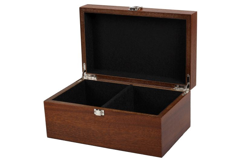 Boîte de rangement Luxe en bois de sapele (acajou) pour pièces d'échecs de taille 4,00'' - 9eb082f872208097d73db93b662e0c8b