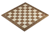 Echiquier en marqueterie de bois de noyer et sycomore - échiquier classique de Taille 6 avec notation alphanumérique