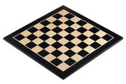 Echiquier en marqueterie de bois de sycomore teinté et naturel  - échiquier classique de Taille 5 sans notation