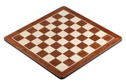 Échiquier en marqueterie de bois de padouk et érable  + Pièces d'échecs Timeless Ebonized - Ensemble de taille 6