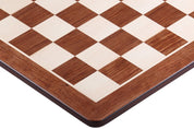 Échiquier en marqueterie de bois de padouk et sycomore  + Pièces d'échecs Timeless Acacia - Ensemble de taille 6