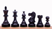 Pièces d'échecs Classic en bois de buis teinté et naturel - Taille 3,00''