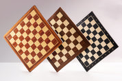 Echiquier en marqueterie de bois d'Acajou et Sycomore - échiquier classique de Taille 5 sans notation alphanumérique
