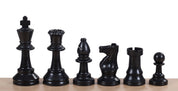 Juego de ajedrez Junior: piezas de plástico DCP02 (rey de 75 mm) + tablero enrollable con casillas de 45 mm