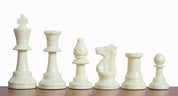 Pièces d'échecs plastique feutrées de taille 6