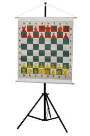 Slotted Roll-up Demonstration Chess Set 27" (68 cm) - board + pieces + bag