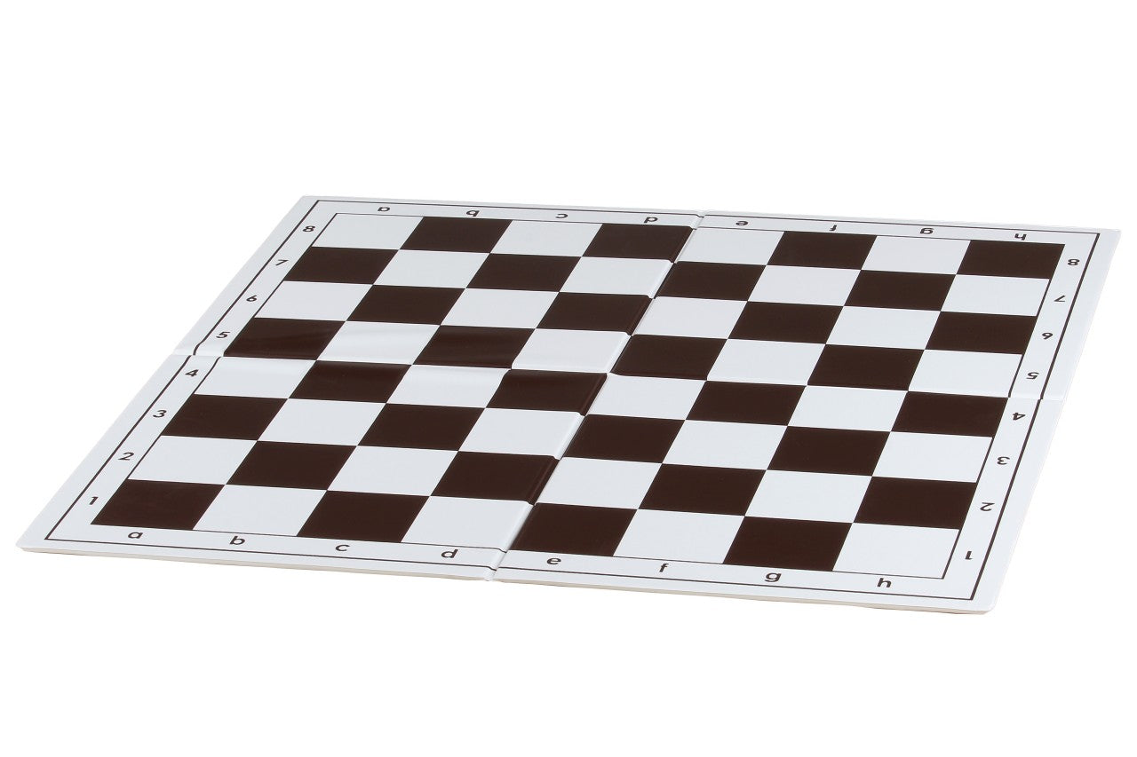 Échiquier plastique pliant en 4, noir/blanc - échiquier de tournoi de taille 6 - Échiquier plastique pliant en 4, noir/blanc - échiquier de tournoi de taille 6
