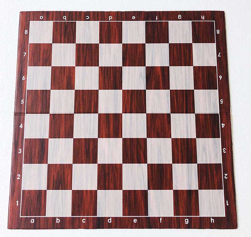 Échiquier pliant en plastique n° 6 (champ de 57 mm) - Imitation bois - ebfca8cf03a73ebc118142f23e4f8770