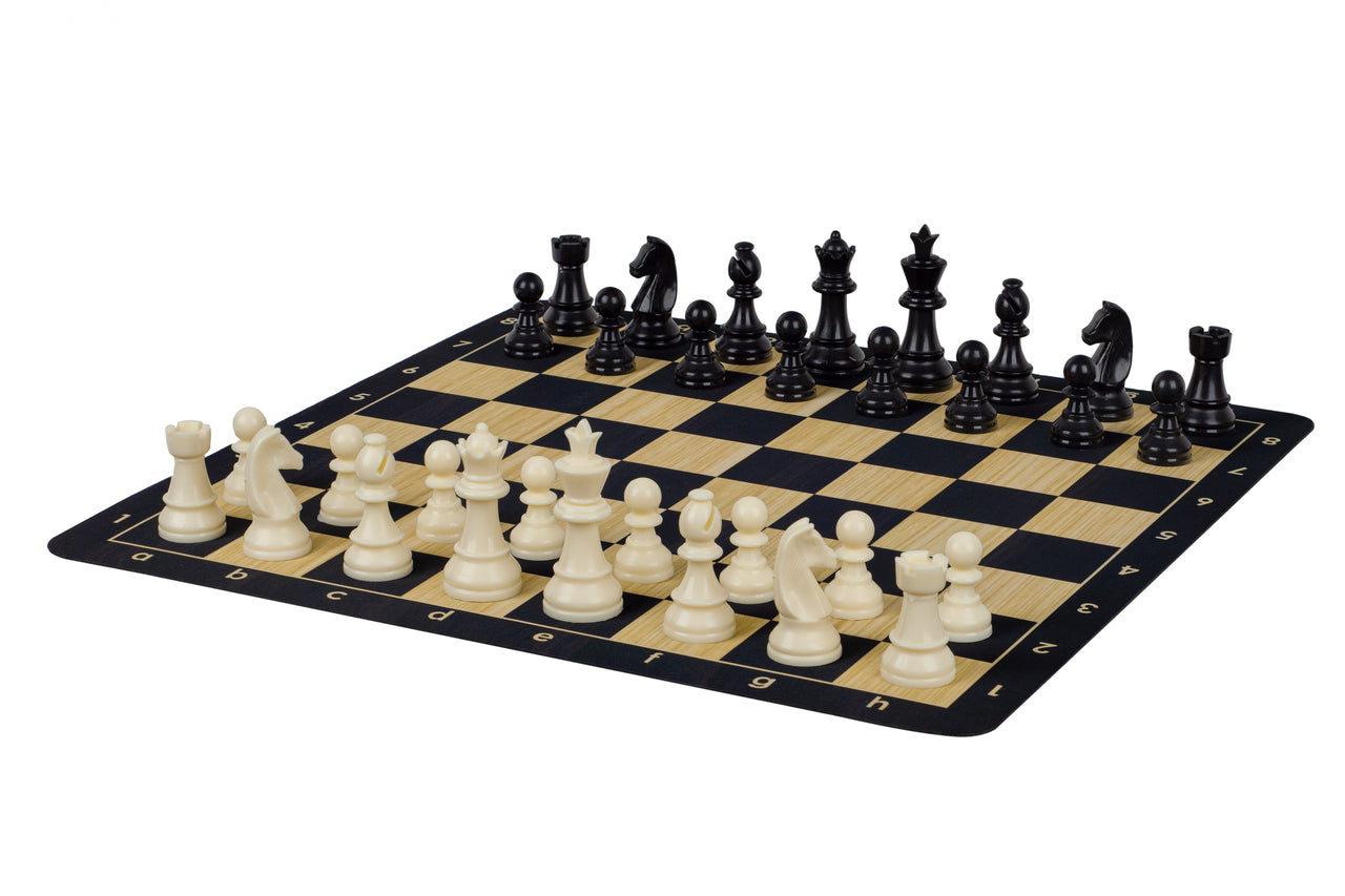 Black Roll-up chessboard no. 6 (51 cm), non-slip bottom - Black Roll-up chessboard no. 6 (51 cm), non-slip bottom
