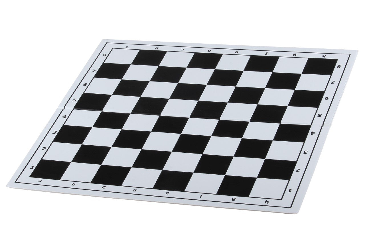 Échiquier plastique pliant en 2, noir et blanc - échiquier de tournoi de 36x36cm - f9f17d4e0d3e92b3f6a3a7596da63868