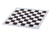 Plastic folding chessboard No. 4, white and brown
